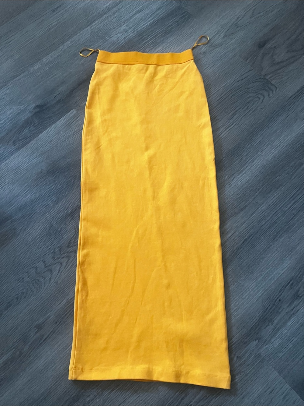 NWOT Zara SUPER Tight Bright Yellow Maxi Pencil Skirt